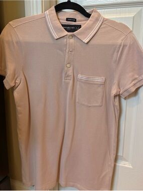 Abercrombie & Fitch Light Pink Men’s Polo with Chest Pocket